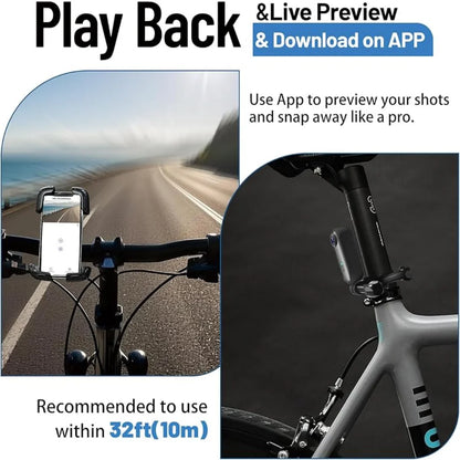 4K FHD 1080P Outdoor Sports Action Camera — Mini Helmet & Bike Cam for Motorcycle, Bicycle, Body Filming & Video Recording