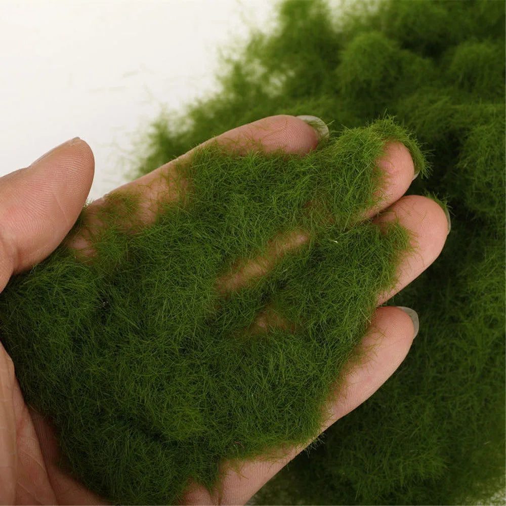 Artificial Moss Micro Landscape Decoration: DIY Garden Craft Building Model Material - Includes Artificial Grass Powder and Accessories