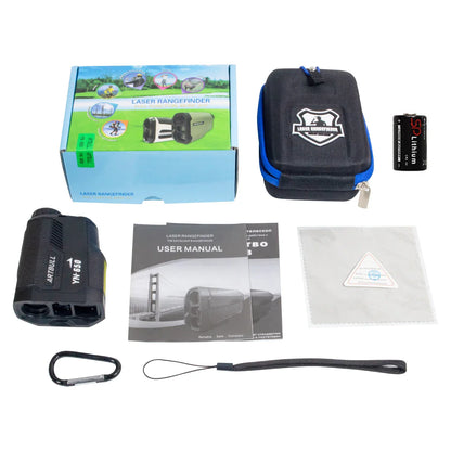 ARTBULL 1000m Golf Rangefinder – 650m Telescope with Flag-Lock, Slope, Pin Laser Distance Meter for Hunting & Outdoor Activities