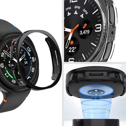 Samsung Galaxy Watch 8 Screen Protector Case – Full Coverage Tempered Glass & Scratch-Resistant Bumper Cover for 40mm/44mm Watch 8