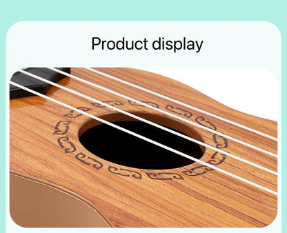 35cm Children’s Toy Guitar – Playable Beginner Instrument with Paddles, Simulated Ukulele Music Toy