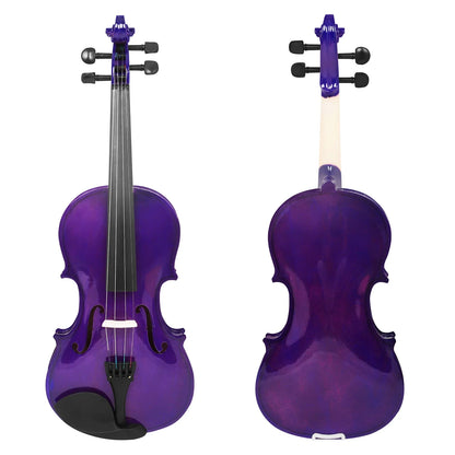 IRIN V-10 Acoustic Violin - Solid Wood Beginner Fiddle with Case, Bow & Accessories for Student Musicians