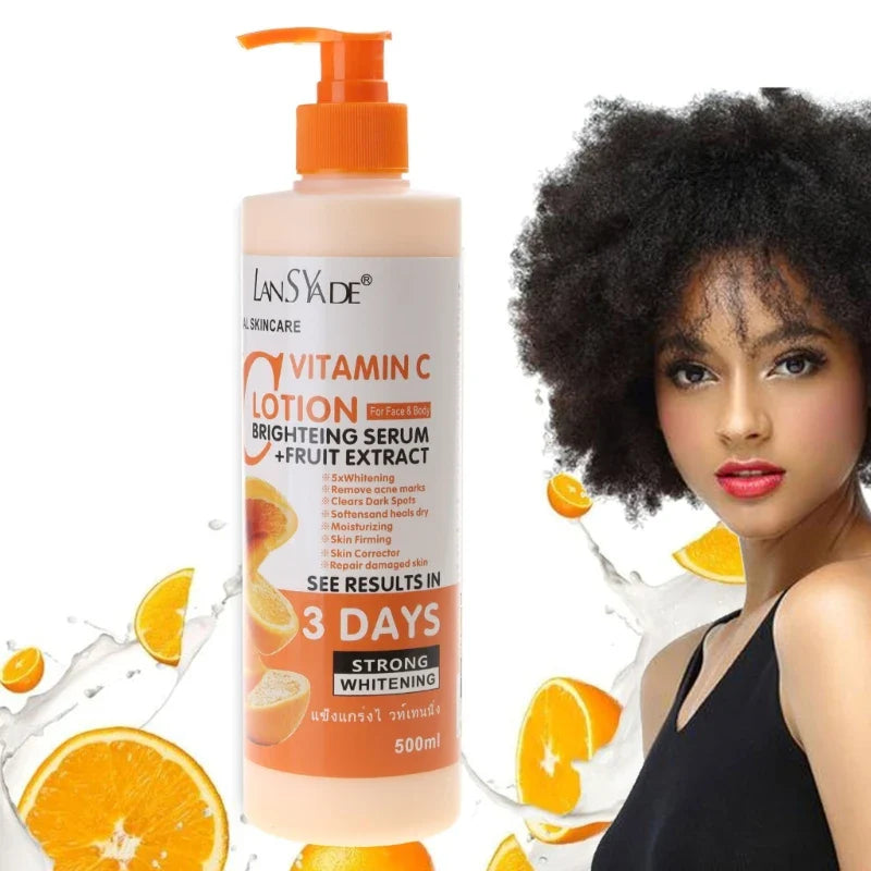 Vitamin C Body Lotion – Moisturizing & Nourishing Body Cream for Skin Repair, Anti-Chapping & Brightening