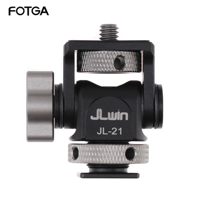 FOTGA Cold Shoe Monitor Mount Bracket – Universal QR Plate for DSLR/SLR Camera, Monitor, and Speedlite, 3KG Payload