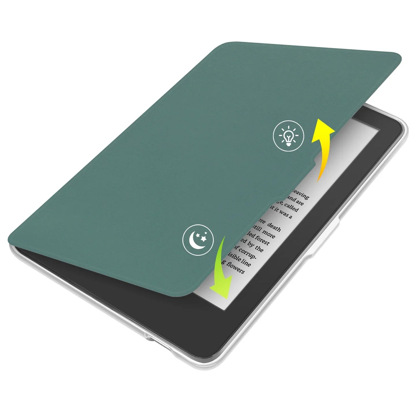 Kobo Clara 2E Case with Screen Protector — 6" Auto Sleep Leather Magnetic Cover & Transparent Acrylic Funda