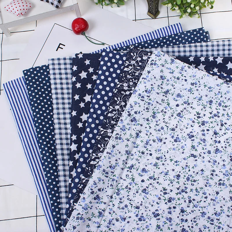 Printed Cotton Fabric Squares 25×25cm — Sewing, Quilting, Patchwork & DIY Handmade Craft Material