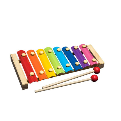 Hot Kids Montessori Wooden Toys – Macaron Blocks Learning Set, Baby Music Rattles & Colorful Educational Blocks