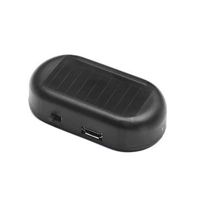 Solar Powered Car Security LED Light – Fake Dummy Alarm Flashing Anti-Theft Warning Lamp Wireless Car Protection Accessory