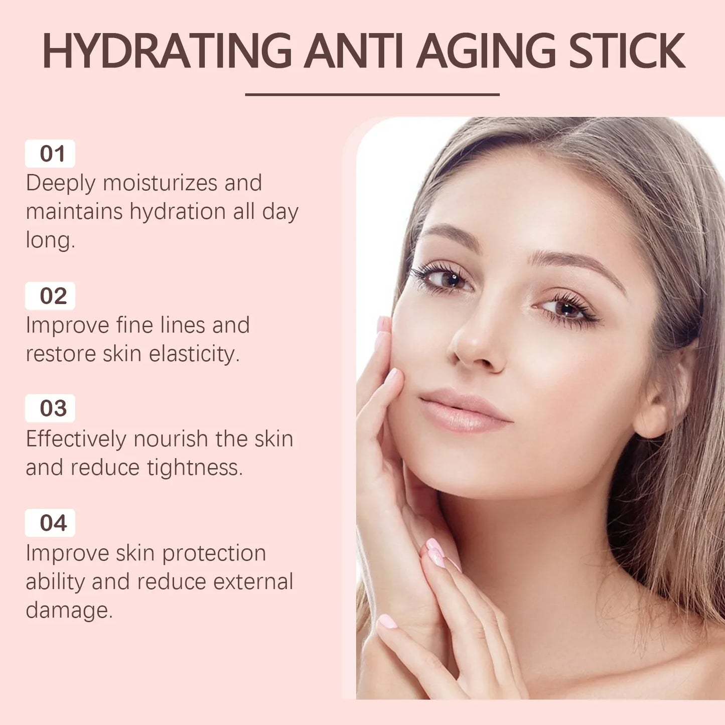 Collagen Multi-Bounce Balm Stick – Instant Wrinkle Removal, Anti-Aging, Firming & Brightening Moisturizer for Dull Skin