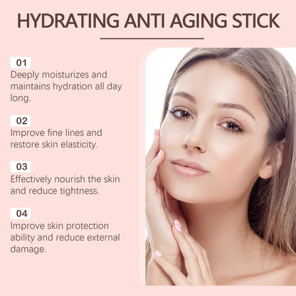 Collagen Multi-Bounce Balm Stick – Instant Wrinkle Removal, Anti-Aging, Firming & Brightening Moisturizer for Dull Skin