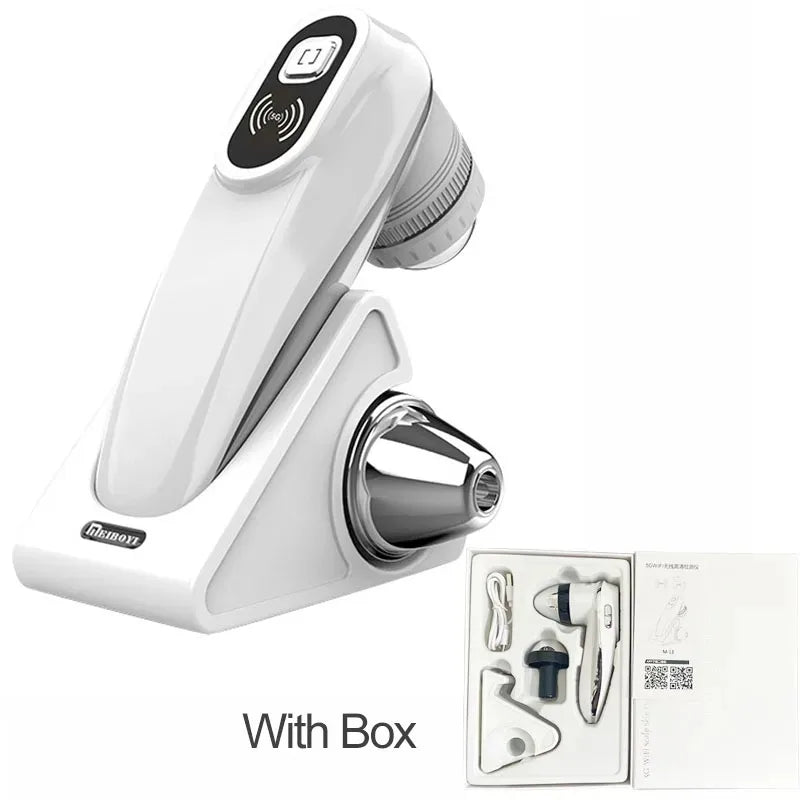 WiFi Scalp & Skin Analyzer Microscope – 50X–200X Hair Follicle Detection UV Magnifier with App Support Professional Facial Skin Tester