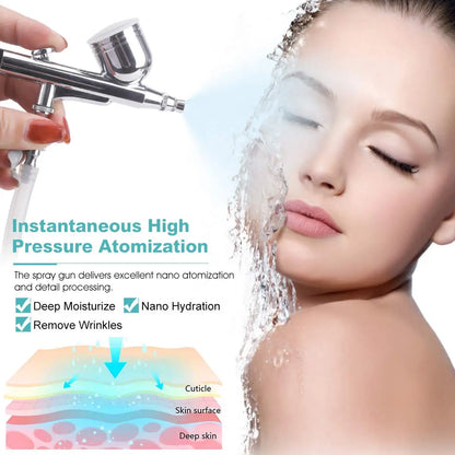 Professional Diamond Microdermabrasion Machine — Facial Exfoliation with Water Spray & 65-68cmHg Suction