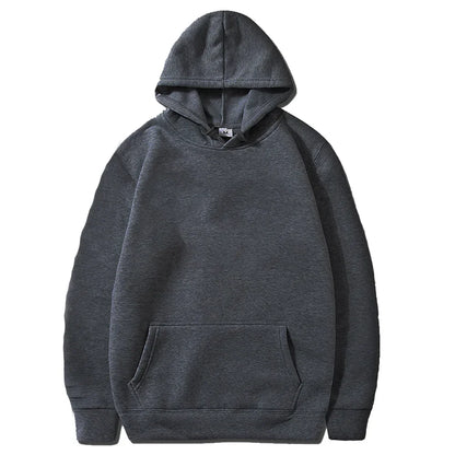Men’s & Women’s Oversized Hoodies — Casual Fleece Pullover Sweatshirts Warm Spring Autumn Tops Black & Multi-Color