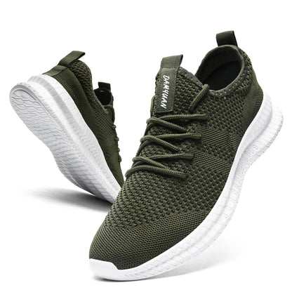 2022 Men’s Sneakers — High-Quality Breathable Gym & Casual Walking Shoes, Lightweight Plus-Size Footwear Zapatillas Hombre