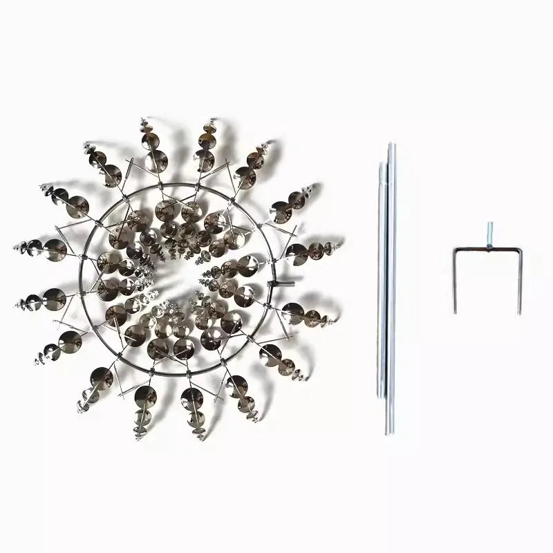 Creative 360-Degree Rotating Metal Windmill – Garden Lawn Yard Decoration & Ornament