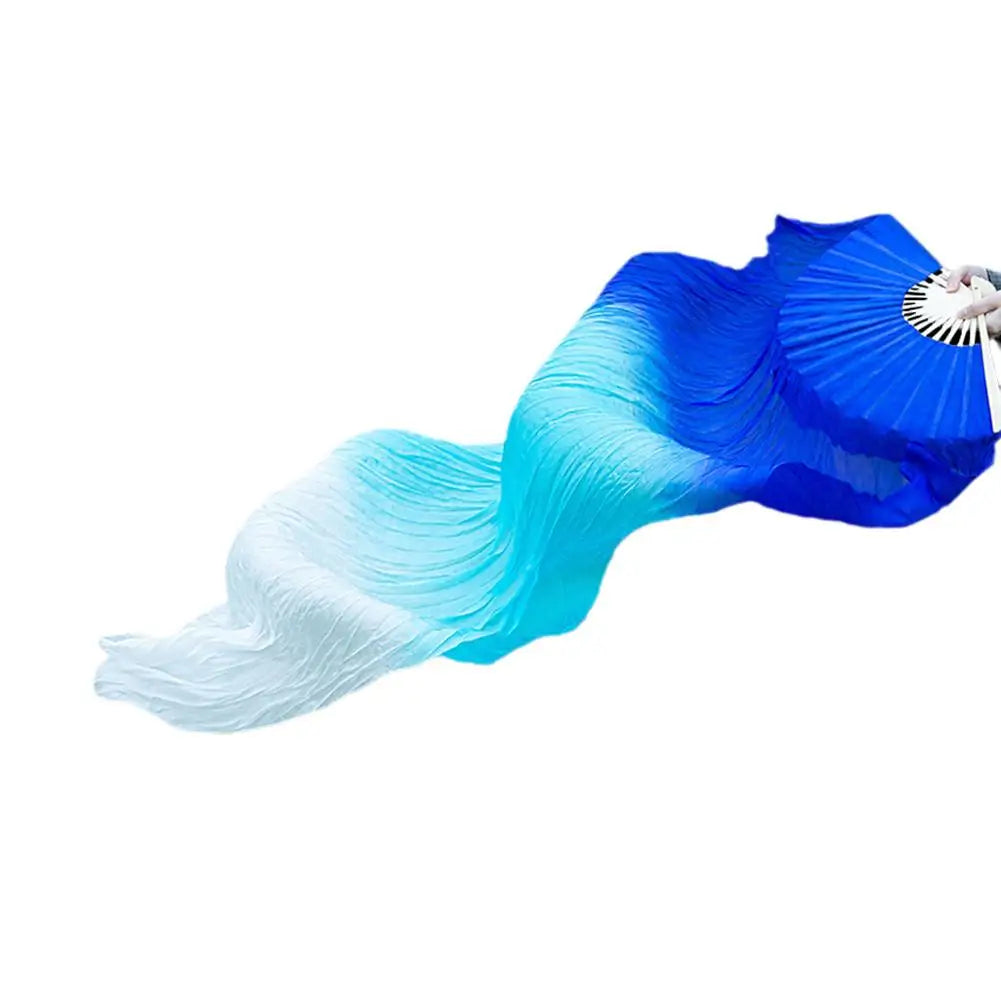 Hot Sell 150cm Gradient Ms. Belly Dancing Fan - Long Color Fans for Dance Practice