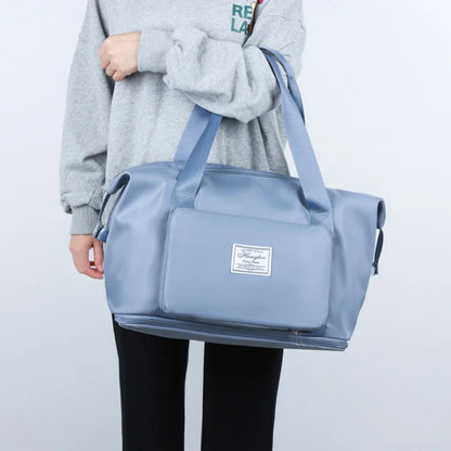 Large Capacity Travel Bag — Expandable, Waterproof, Foldable Luggage Organizer