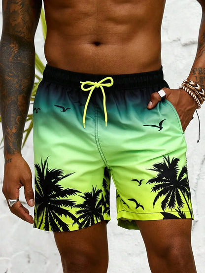 3D Anime Board Shorts - Quick-Dry Unisex Beach & Swimming Shorts for Men and Women