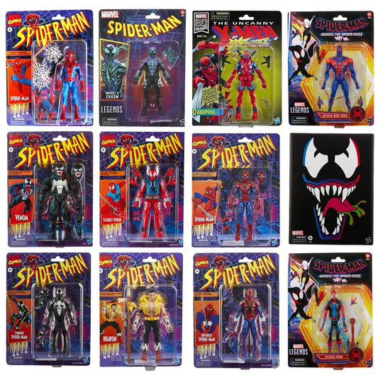 2099 1/12 Scale Spider-Man Action Figure — ML Marvel Legends-Style Deadpool & Venom Avengers Collectible Toy Gift