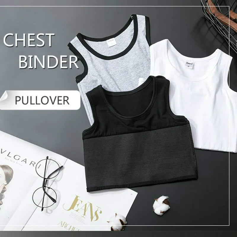 Breathable Elastic Chest Binder Vest – Bandage Tomboy Compression Top for Chest Flattening & Secure Fit