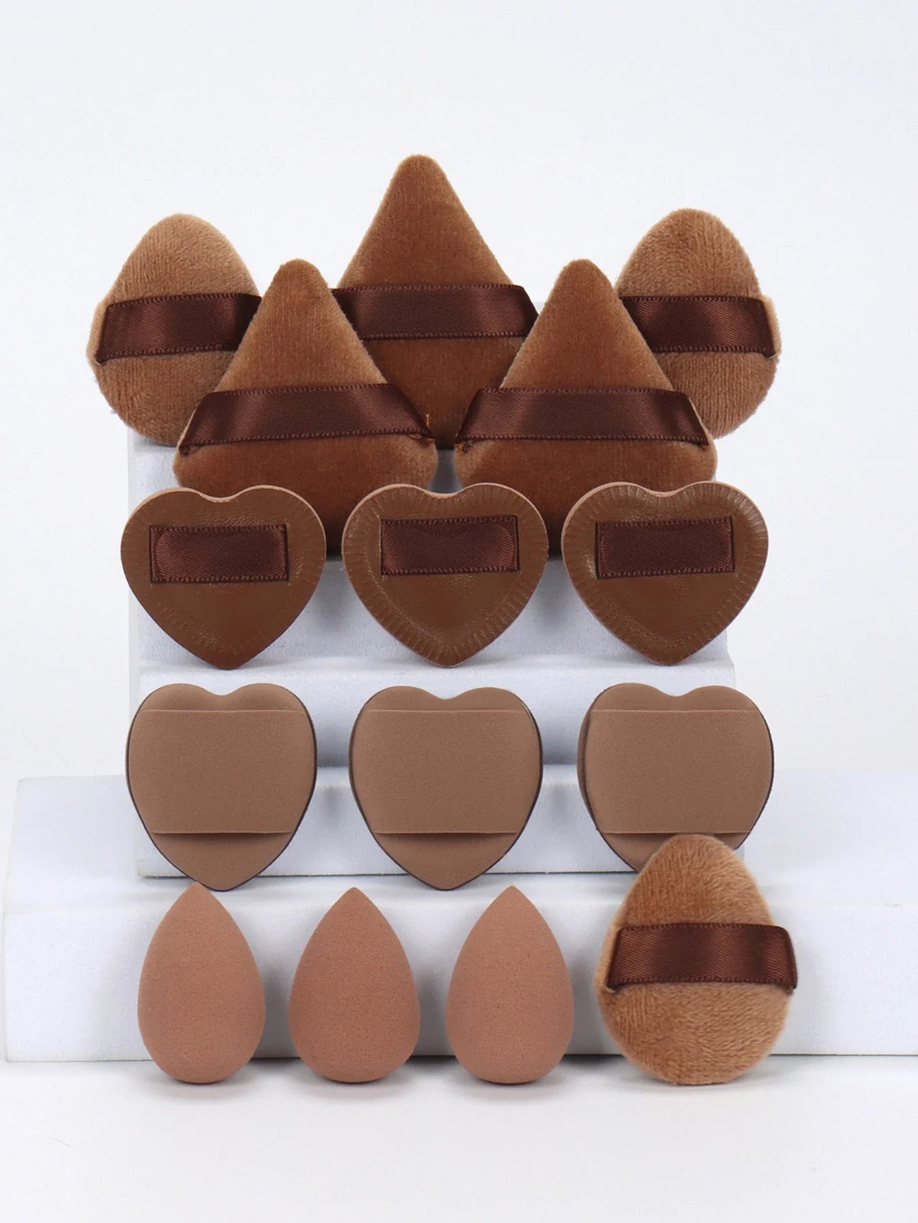 15/30/60 Mini Makeup Sponges – Beauty Powder Puff for Concealer, Liquid Foundation & Face Cosmetics