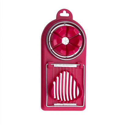 Multifunctional 2-in-1 Egg Cutter — PP Base with Stainless Steel Wire, High-Quality Hanging Kitchen Tool