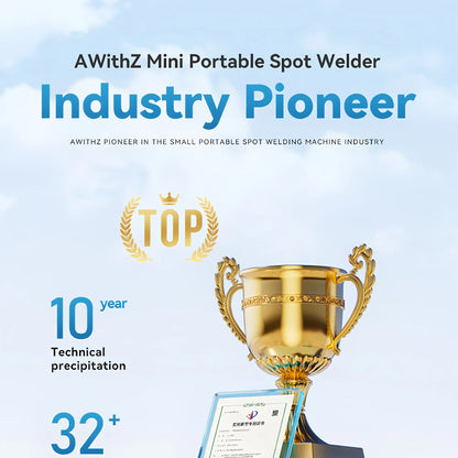 Awithz UK3 Portable Battery Spot Welder – DIY Mini 18650 Welding Machine, 10,000mAh, Welds Up to 0.4mm