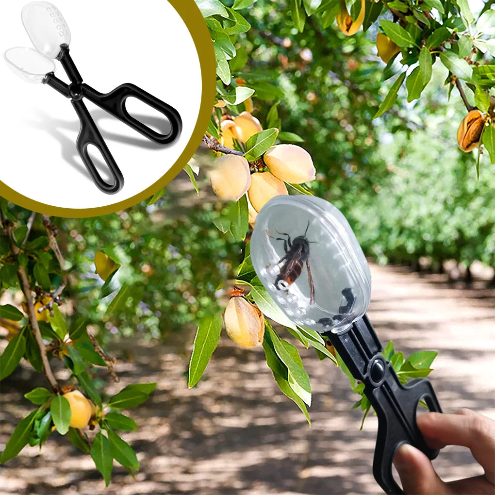Portable Transparent Insect Catcher Scissor - Indoor/Outdoor Bug Scooper for Kids - Clamp Tong Tweezer for Biology Study Supplies