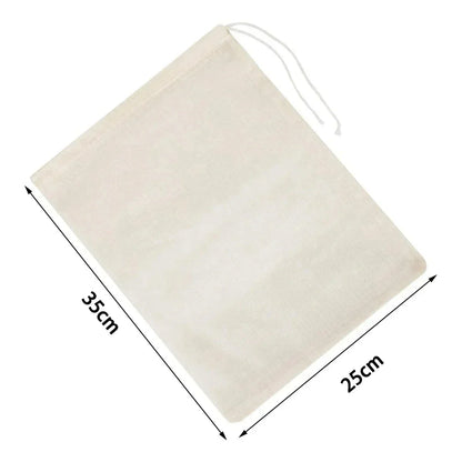 5Pcs Reusable Nut Milk Bag Set - Unbleached Nylon Cheesecloth Strainers, Fine Mesh Food Filter for Cheese, Yogurt, and Kitchen Use