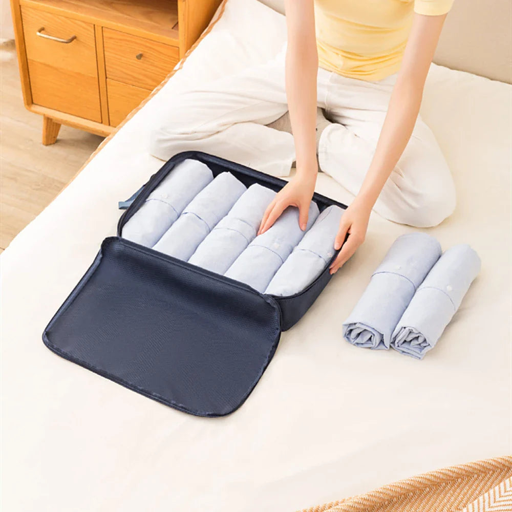 3pcs Travel Packing Bag Set | Compressible Waterproof Nylon Organizer for Suitcase, Luggage, Portable