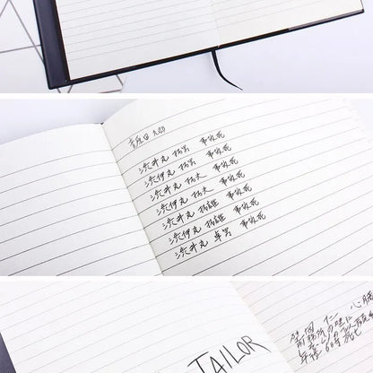 A5 Anime Notebook Set – Leather Journal, Feather Pen, Animation Art Writing Notepad with Necklace