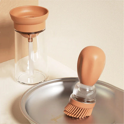 Silicone-Glass Kitchen Oil Dispenser with Brush: Barbecue Spray Bottle for Cooking and BBQ