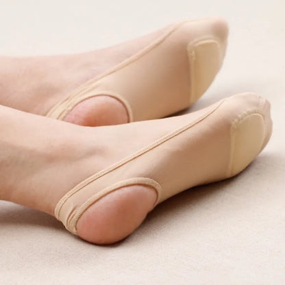 1 Pair Ultrathin Invisible Silk Socks for High Heels | Nonslip Half-Palm Suspender Sock Slippers | Ice Silk Thin Shallow Mouth
