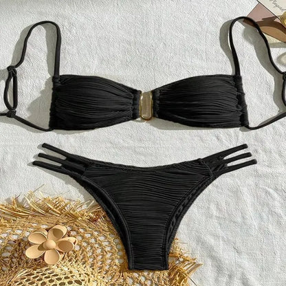 2025 Women’s Sexy Bikini Set – Push-Up Swimwear, Brazilian Beach & Pool Bathing Suits