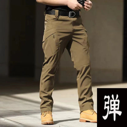 Men's Spring & Autumn Cargo Pants — Elastic Outdoor Trousers for Hiking, Trekking, Camping, Running & Cycling