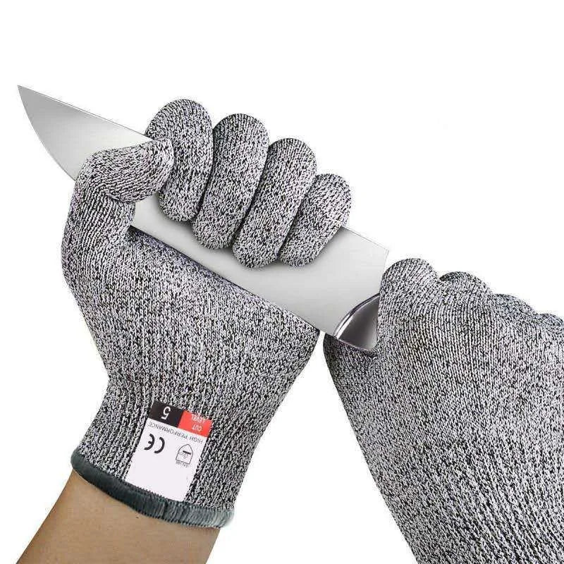 Grade 5 Cut Resistant Gloves – HPPE Safety Gloves for Kitchen, Glass Cutting & Gardening Protection