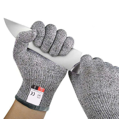 Grade 5 Cut Resistant Gloves – HPPE Safety Gloves for Kitchen, Glass Cutting & Gardening Protection