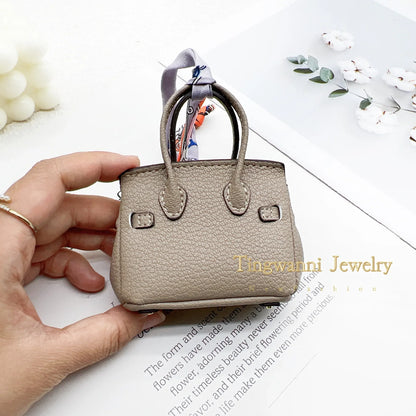 Mini Bag Keychain Pendant — Small Earphone Case & Accessory for H Family, Decorative Gift