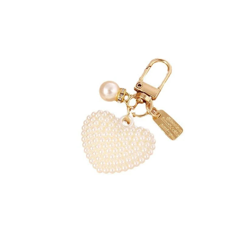Pearl Keychain - Elegant DIY Pendant Accessory for Car Keys, Bags & Stylish Gifts