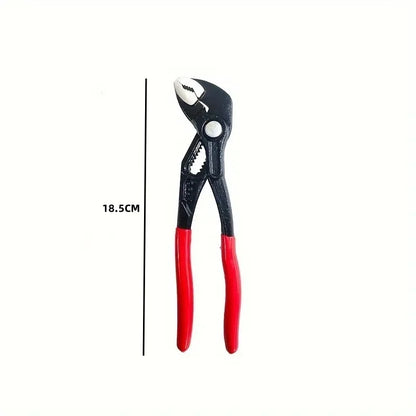 7/10/12 Inch Adjustable Water Pump Pliers – Quick-Release Pipe Wrench & Plumbing Clamp Tool for Household Repairs