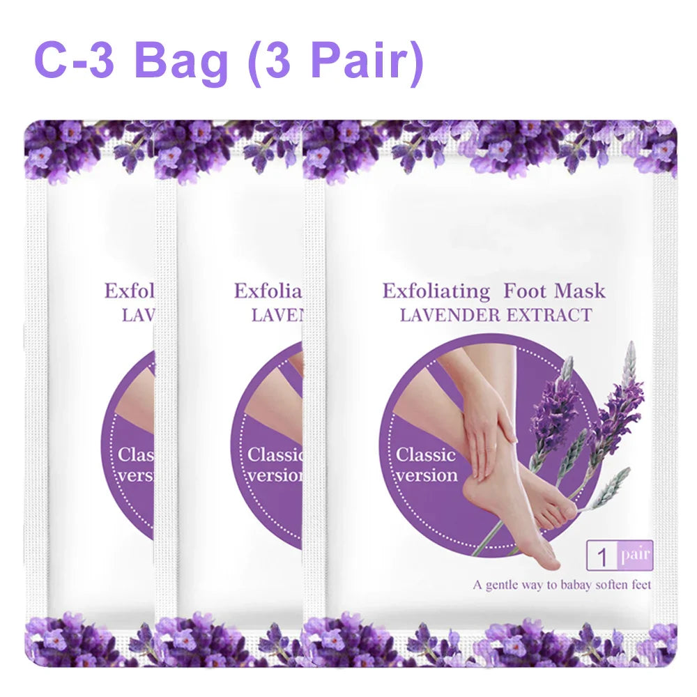 Exfoliating Foot Mask & Pedicure Socks – Dead Skin Removal, Whitening Foot Care, Foot Spa Scrub & Skin Refreshment