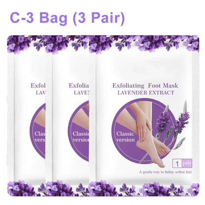 Exfoliating Foot Mask & Pedicure Socks – Dead Skin Removal, Whitening Foot Care, Foot Spa Scrub & Skin Refreshment