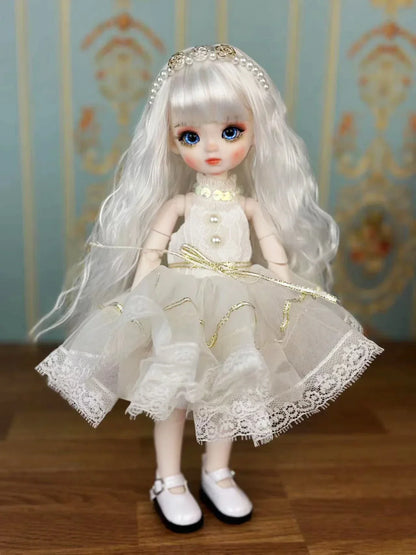 Sweet Doll 1/6 BJD Handmade 30cm Princess Doll – Makeup Doll for Girls Birthday Gift
