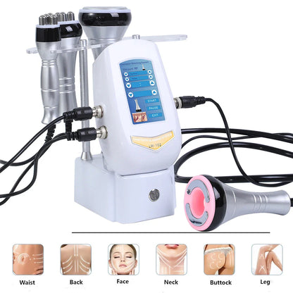 40K Cavitation 4 in 1 Ultrasonic RF Machine – Body Shaping, Weight Loss, Skin Tightening & Facial Lifting Device