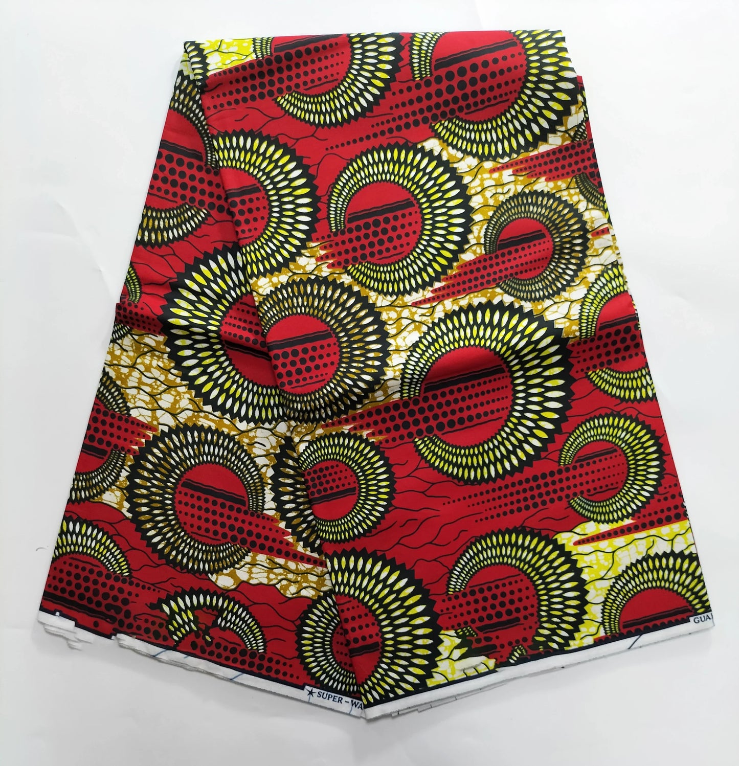 African Real Wax Print Fabric - 100% Cotton Nigerian Ankara Sewing Material for Party Dresses