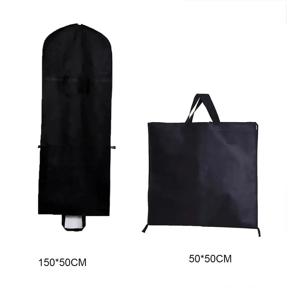 150cm Waterproof Dress Cover - Foldable Dustproof Garment Storage Bag for Dresses & Clothing Protection