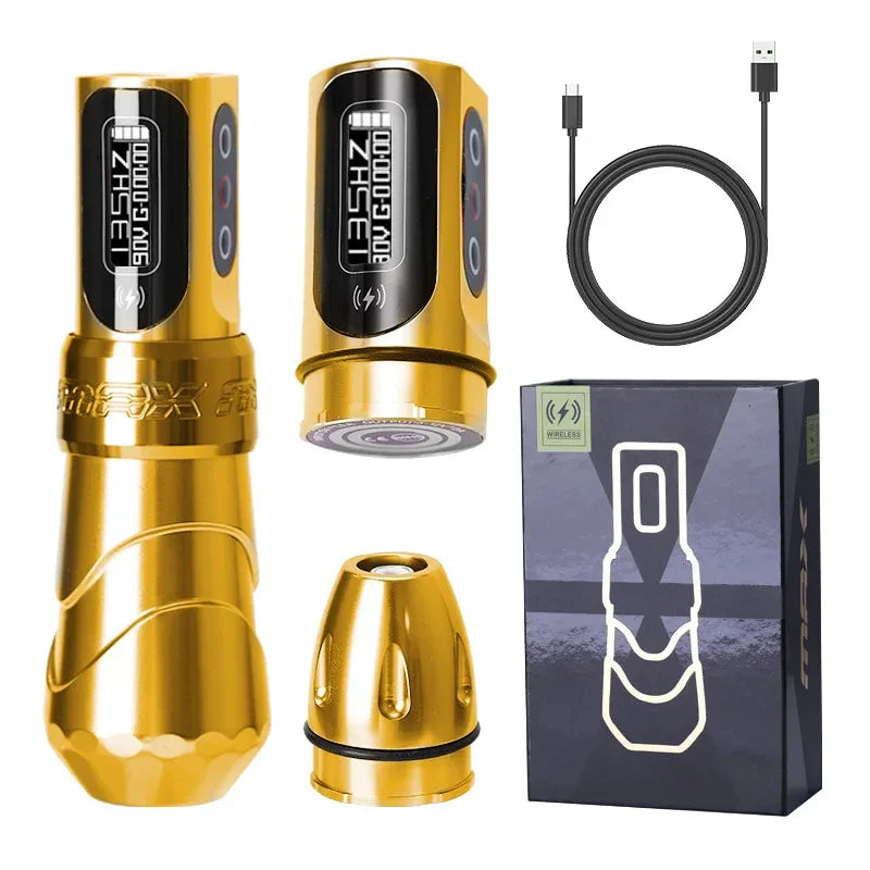 YILONG MAX Tattoo Machine Cartridge Pen – 2400mAh Coreless Motor Lithium Battery Pen Kit for Tattoo Artists