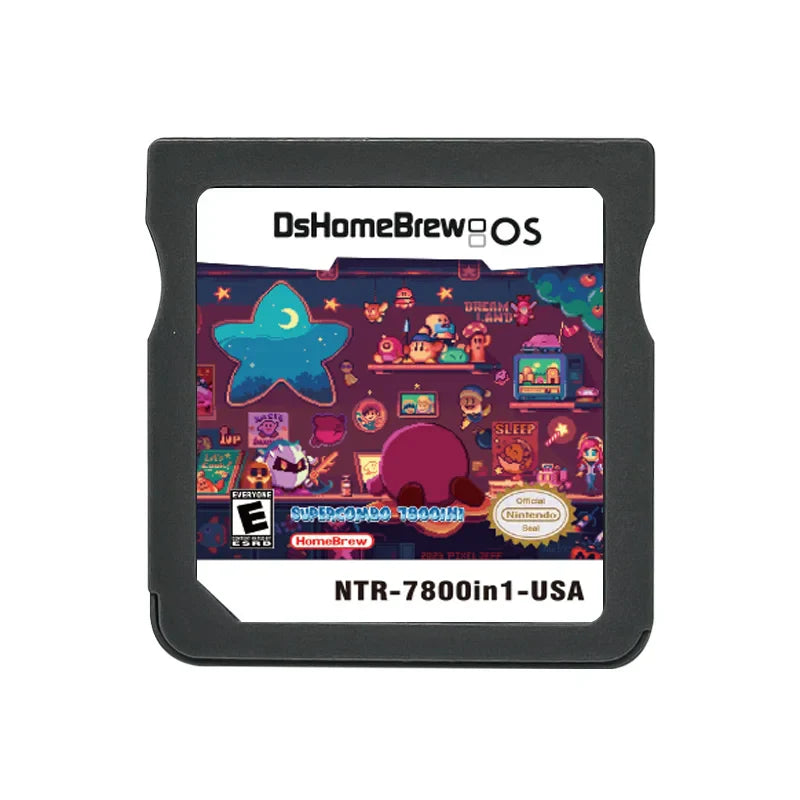 DS 7800-in-1 Memory Card with 64GB TF Card & SDHC Adapter – NDS, NDSL, 3DS XL, 2DS XL Game Console Accessory