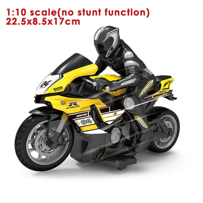 1/6 Scale RC Electric Racing Motorcycle – High-Speed 4CH Remote Control Drift Car Toy for Boys