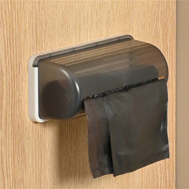 Wall-Mounted Trash Bag Storage Box – Plastic Garbage Bag Dispenser for Kitchen, Bathroom, and Home Organization